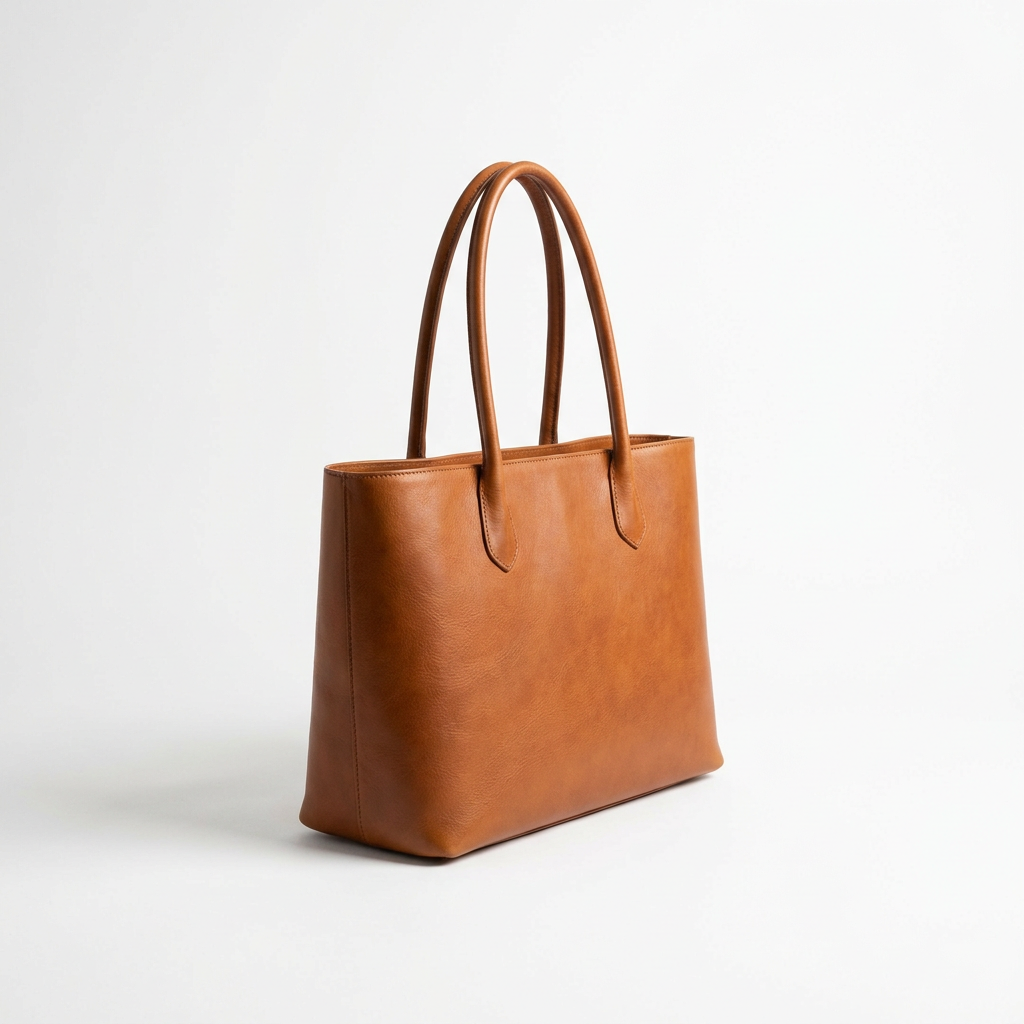 Leather tote · Studio · white