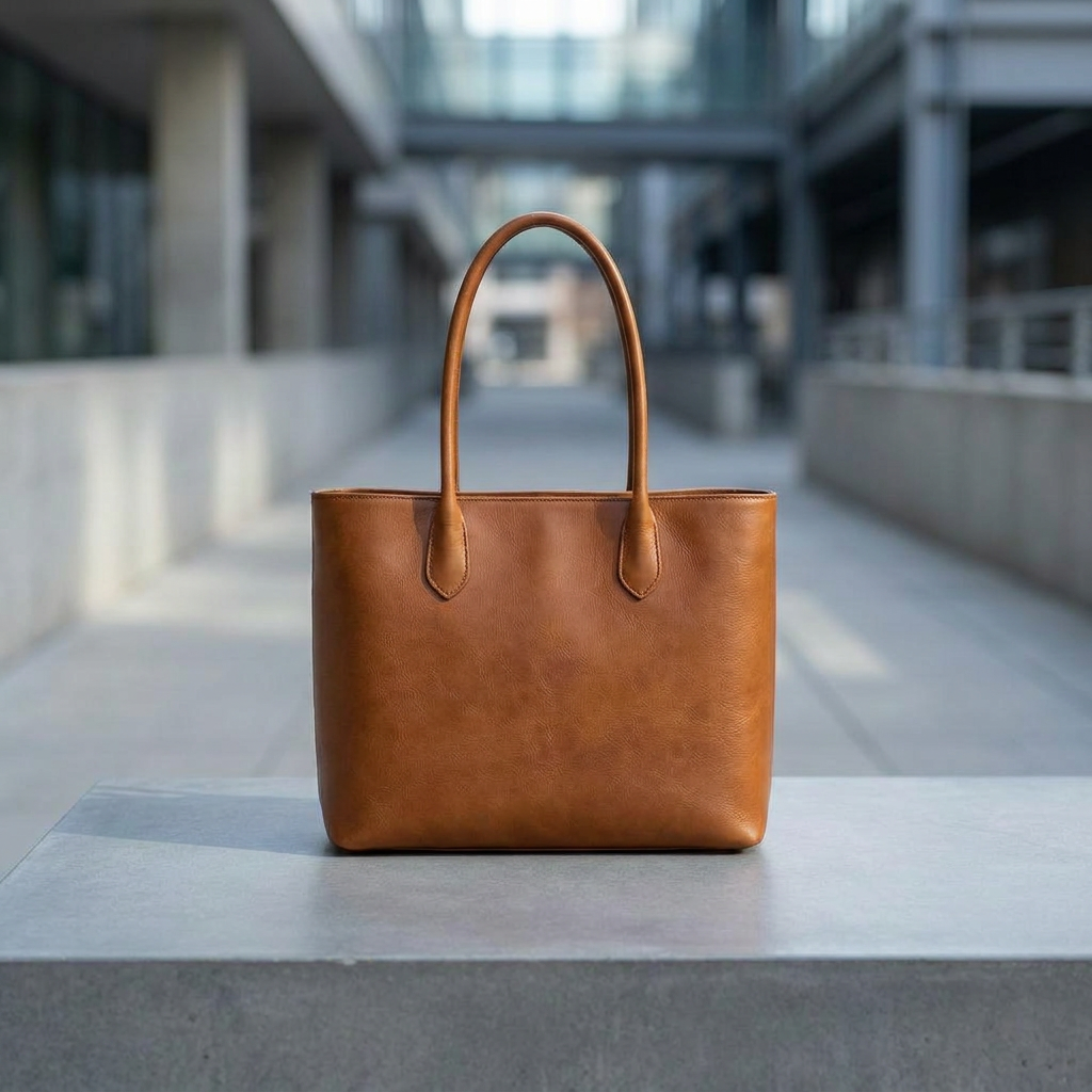 Leather tote · Urban · concrete